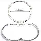 24 Pack Shower Curtain Rings Rust Proof Hooks For Bathroom
