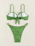 ZTVitality Sexy Solid Bikini Set 2025 New Arrival Biquini Padded Bra Underwire Push Up Swimsuit Women Swimwear Summer Beachwear