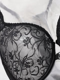 Womens Front Button Lace Bra Underwire Underwear Elegant Embroidery Beautiful bBack Plus Size Lingeire A B C D E F Cup