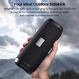 Bluetooth Speaker with Dual Drivers & Dual Bass Diaphragms