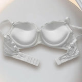 Women's Push Up Lace Bra Underwire Plunge Full Coverage Bras Sexy Plus Size Support Padding Bra