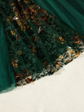 Ladies' Green Gold Hollow Classical Elegant Bow Design Is Comfortable and Soft, Suitable for All Seasons ZA825071