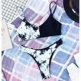 New S - XL Sexy Hot Pink Leopard Bikini Women Swimwear Female Swimsuit Two-piece Bikini set Bather Bathing Suit Swim Lady V871P