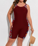 VigoJany 2026 Solid Patchwork Plus Size Swimwear Women Strapped Push Up Large One Piece Swimsuit Summer Chubby Bathing Suit