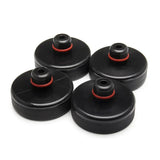4pcs For Tesla Model X/S/3 Black Rubber Jack Lifting Point Pad Adapters Premium Styling Enhanced Protection Easy Jacking Amagi