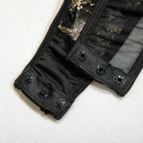 Bikini Fashion Sexy Butterfly Embroidery Slim-Fit Sexy All-Match Jumpsuit for Women