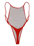 Extreme Mini Micro String Backless Women Swimwear One Piece Swimsuit Female High Cut Monokini Thong Bathing Suit Swim Beachwear