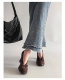 Spring Autumn Platform Mary Jane Shoes Women Thick High Heels Shoes Vintage Slip on Butterfly-knot Pumps 2026 New