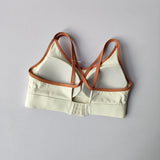 Women's Summer Shock-absorbing Running Yoga Tank Top with a Beautiful Contrasting Sports Bra and a Professional Pilates Bra