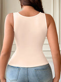Women's Sleeveless Tank Top Underwear.Elegant Floral Lace Neckline Sexy Tops Women.Plain Layering piece