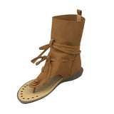Summer Fashionable Flat Bottom Women's Gladiator Roman Short Ankle Cool Boots Korean Style Tassel Retro Sandals 2026