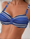2026 Strappy Drawstring High Waist Bikini Women Stripe Swimwear Female Sexy Swimsuit Bather Bathing Swimming Swim Suit Beachwear