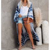 New 10 Colors Printed Long Sleeve With Belt Tunic Beach Cover Up Cover-ups Beach Dress Beach Wear Beachwear Female Women V4521