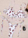 Sexy Ruffle Frilled Micro Thong Bikini 2025 Women Swimwear Female Swimsuit Two-pieces Bikini set String Bather Bathing Suit Swim