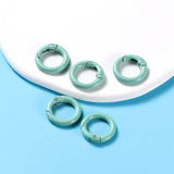 5Pcs/Lot 21 Colors Metal O Ring Spring Clasp Openable Round Carabiner Keychain Clips Hook Dog Chain DIY Jewelry Buckle Connector