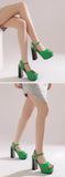 New Women Sandals Summer Shoes Sexy Peep Toe Thick High Heels Platform Black Dress Party Wedding Shoes Woman Pumps
