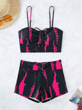 2026 Print String Bikini Swimsuit Women High Waist Shorts Swimwear Female Bathers Bathing Swimming Swim Suit Beachwear