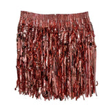 Sequin Cheerleading Team Dress for Adults Kids Rain Skirt Dance Costume Streamer Fringe Half Skirt for Beach Parties