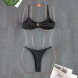 2026 Female Bikini Set Black Biquini Bathing Suit Thong Push Up Bikinis Sexy Women Swimsuit Swimwear Swimming Suits Beachwear