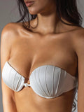 Sexy Shell Bikini Set With Skirt Women Two-Pieces Swimsuit 2024 New High Fork Skirt Set Biquini Swimwear For Girl Clothing