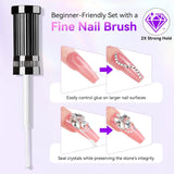 Makartt Nail Rhinestone Glue Gel With Brush Pen Tip Adhesive