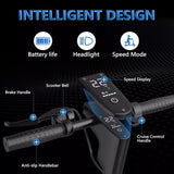 LADPED LPMAX 10" tires Folding Electric Scooter 22MPH Max Speed 500W 14.5AH 28Miles Long Range Dual Shock Absorber EScooter