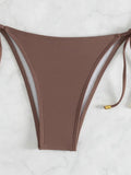 XS - L Halter Wrinkled Bandeau Bikini Female Swimsuit Women Swimwear Two-pieces Bikini Set High Cut Bather Bathing Suit Swim