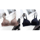 2Pcs/Set Padded Bras For Women Push Up Bra Underwear Non-wire Brassiere Sexy Lingerie Solid Color 3/4 Cup Comfort Intimates