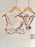 Affordable French Lace Lingerie Set | Sexy Mesh Push Up Bra for Big Bust, Ultra Thin Slimming Anti Sag Women's Bra Set MOYISU AB