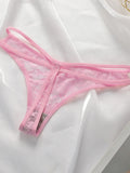 4-piece Hot Selling New Transparent Multi-color Lace Sexy Underwear For Women's Trackless Invisible Thong Underwear C864