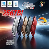 New SSD USB Flash Hard Drive External TypeC High Speed SSD USB3.1 256TB SSD Storage Portable HD Hard Disk