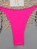 Halter Triangle String Bikinis 2026 Women Sexy Swimsuit Solid Brazilian Swimwear Female Bathers Bathing Swimming Swim Suit