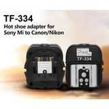 TF-334 Mi Hot Shoes Adapter Converting For Sony A7 A7S A7SII A7R A7RII A7II Camera for Canon Nikon Yongnuo Flash Speedlite
