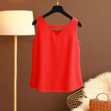 Star with The Same Halter Chiffon Vest Women's Loose Top Summer New Wear Outside with Sleeveless Short Bottom Shirt MOYISU L-5XL