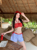 New Split Swimsuit for Women, Bikini, Spicy Girl, High-end, Sexy Sweet, Hanging Neck, Strapless, Hanging Neck, Vacation Swimsuit
