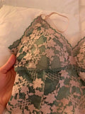 Sexy French Lace Halter Bra for Summer Wireless Crinkle Free Bralette for Small Bust Beautiful Back Lingerie Set S-XL MOYISU BC