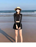 Female Sexy Split Swimsuit, Two Piece Set for Covering The Belly and Slimming, Hot Spring Sports Swimsuit