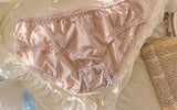 TikTok Viral MOYISU Summer Satin Bralette Strapless Push Up Bra&Set French Retro Anti Sag Lingerie Set Small Breast Support Gift
