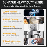 SUNATUR 16L Stand Mixer 2200w electric kitchen blender Commercial Food processor Large capacity Two kneading hooks dough mixer