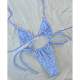Micro Bikini Push Up Women Swimsuits 2025 Sexy Female Swimwear Brazilian Bikini Set Thong Biquini Swim Suits Print Beachwear