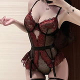 Sexy With Underwire One-Piece Bodysuits Pure Desire Small-Breasted Uniform Sleepwear Backless Deep V Sleeveless Bodysuits Z7HA