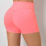 Yoga Shorts Gym Sports Shorts Women High Waist Workout Fitness Short Leggings Running Cycling Tight Soft Sportswear