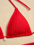 DEKA Mesh Bikinis Female Swimsuits Women's Three-Piece Swimwear Beach Swim Wear Bathing Suits Brazilian Bikini Set Pool Bather