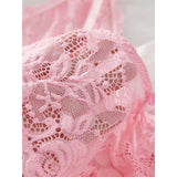 2025 Lace Sleeping Robe Nightgown Set Hot Erotic Pajamas With Summer Sleeveless Halter Dress Sexy Sleepwear For Plus Size Woman
