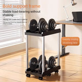 Mobile CPU Stand with 4/6 wheel Computer Host Bracket Double-Layer For Home Office Floor Mobile A4 Printer Integrated Shelf