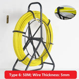 4/5/7mm Wire Cable Running Puller Rod Set Cable Pulling Tool with Stand for Electrical Wiring Construction Wire Threader