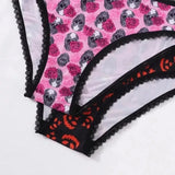 Halloween New Style Women's Briefs Lace Sexy Low-Waisted Seamless Invisible Girl's Underwear Soft Breathable Panties For Party