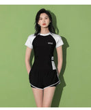 Swimsuit Women's Summer Split Casual Sports Plus Size Swimsuit Conservative Slimming Swimming Pool Swimming Equipment