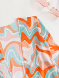 3 Pieces Sexy Print Bikini 2026 Women High Waist Swimsuit & Kimono Swimwear Female Lady Bathing Suit Swimming Summer Beachwear