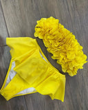 Floral Bikini Push Up Women Swimsuits 2024 Sexy Swimwear Brazilian Bikini Set Thong Biquini Female Swim suits Ruffle Beachwear